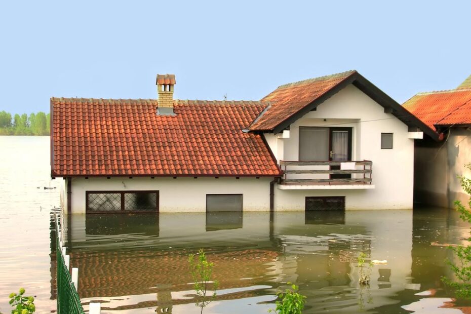 flooded home